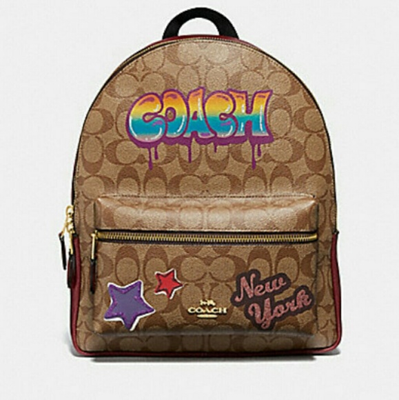 coach graffiti backpack